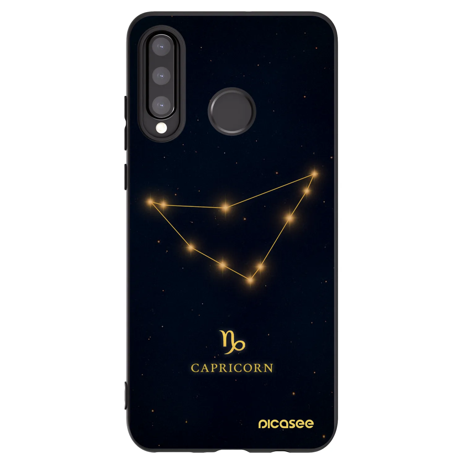 Picasee fekete szilikon tok az alábbi mobiltelefonokra Huawei P30 Lite - CAPRICORN