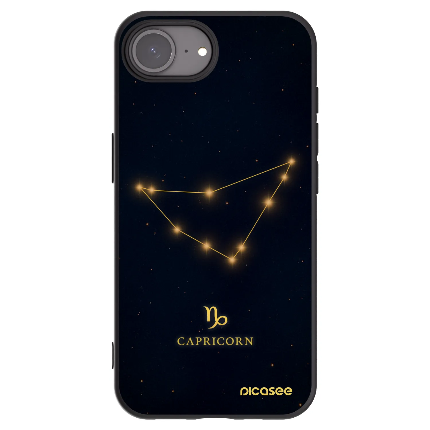 Picasee fekete szilikon tok az alábbi mobiltelefonokra Apple iPhone 17e - CAPRICORN