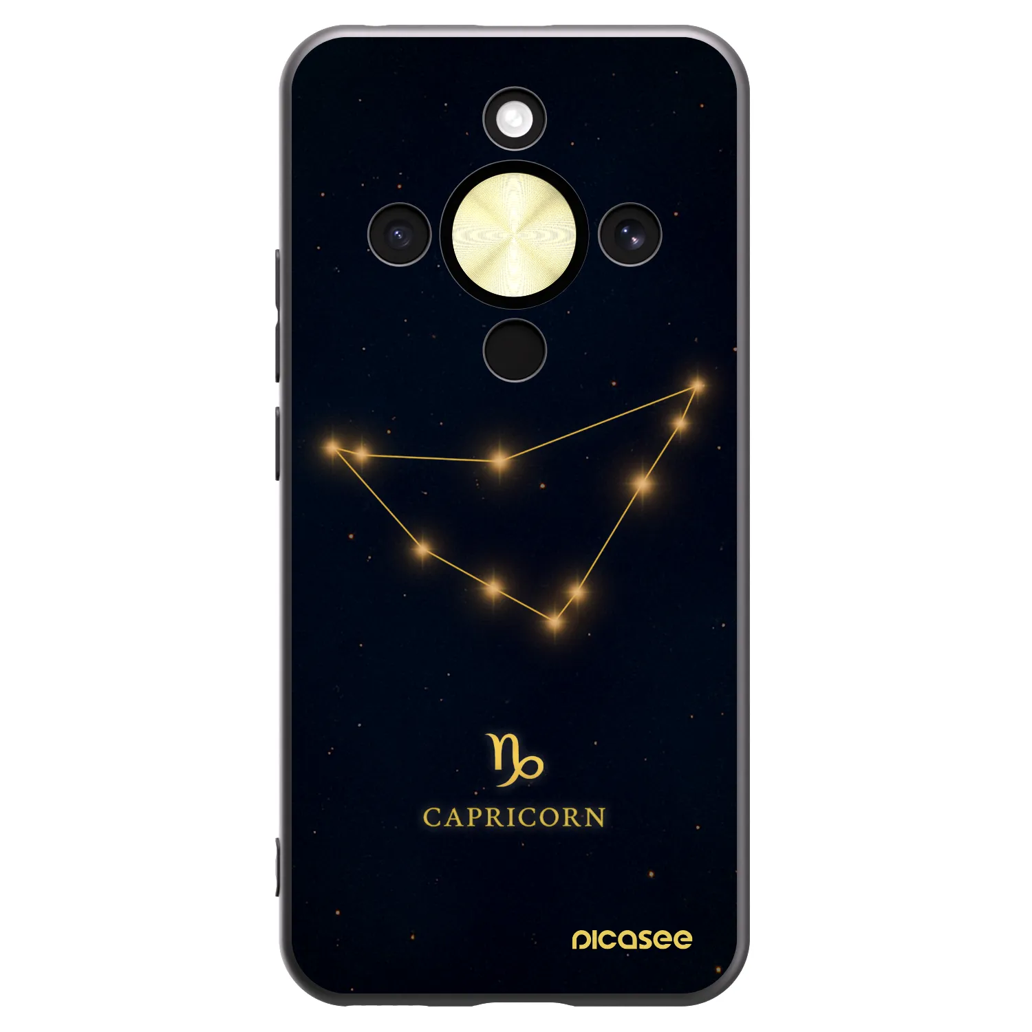 Picasee fekete szilikon tok az alábbi mobiltelefonokra Honor Magic8 Lite 5G - CAPRICORN