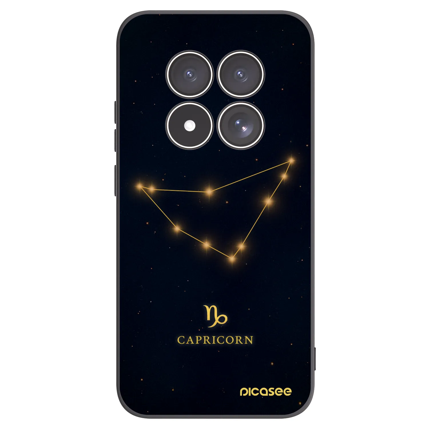 Picasee fekete szilikon tok az alábbi mobiltelefonokra Xiaomi Redmi Note 15 Pro 5G - CAPRICORN