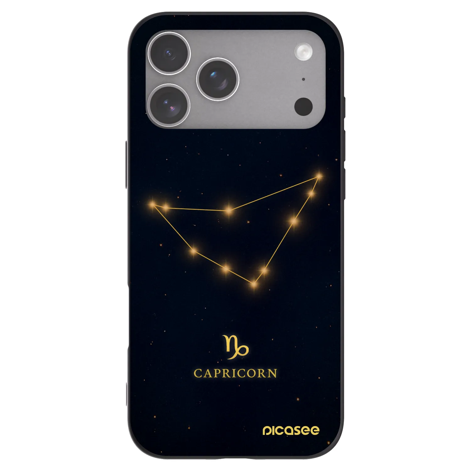 Picasee fekete szilikon tok az alábbi mobiltelefonokra Apple iPhone 18 Pro Max - CAPRICORN