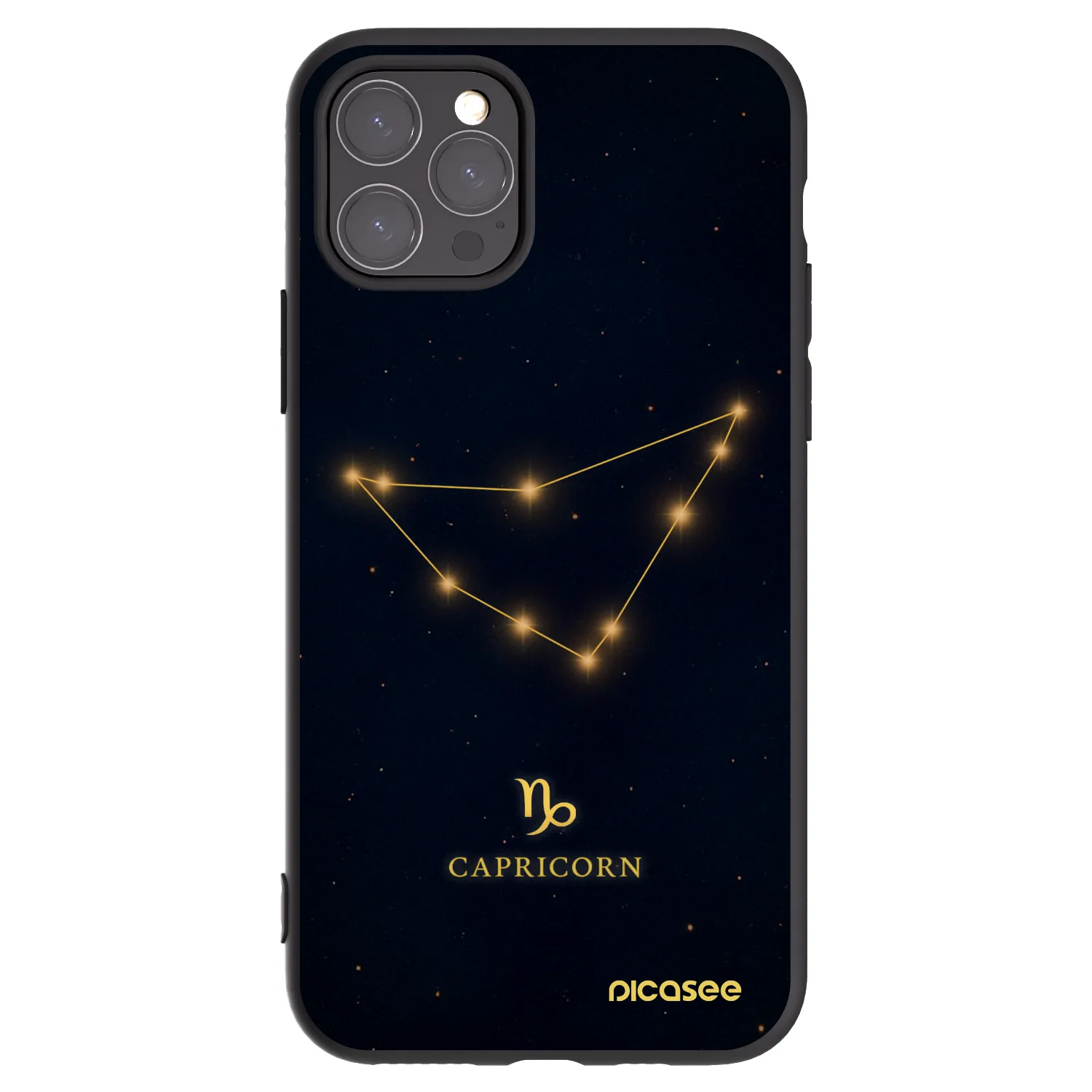 Picasee fekete szilikon tok az alábbi mobiltelefonokra Apple iPhone 11 Pro - CAPRICORN