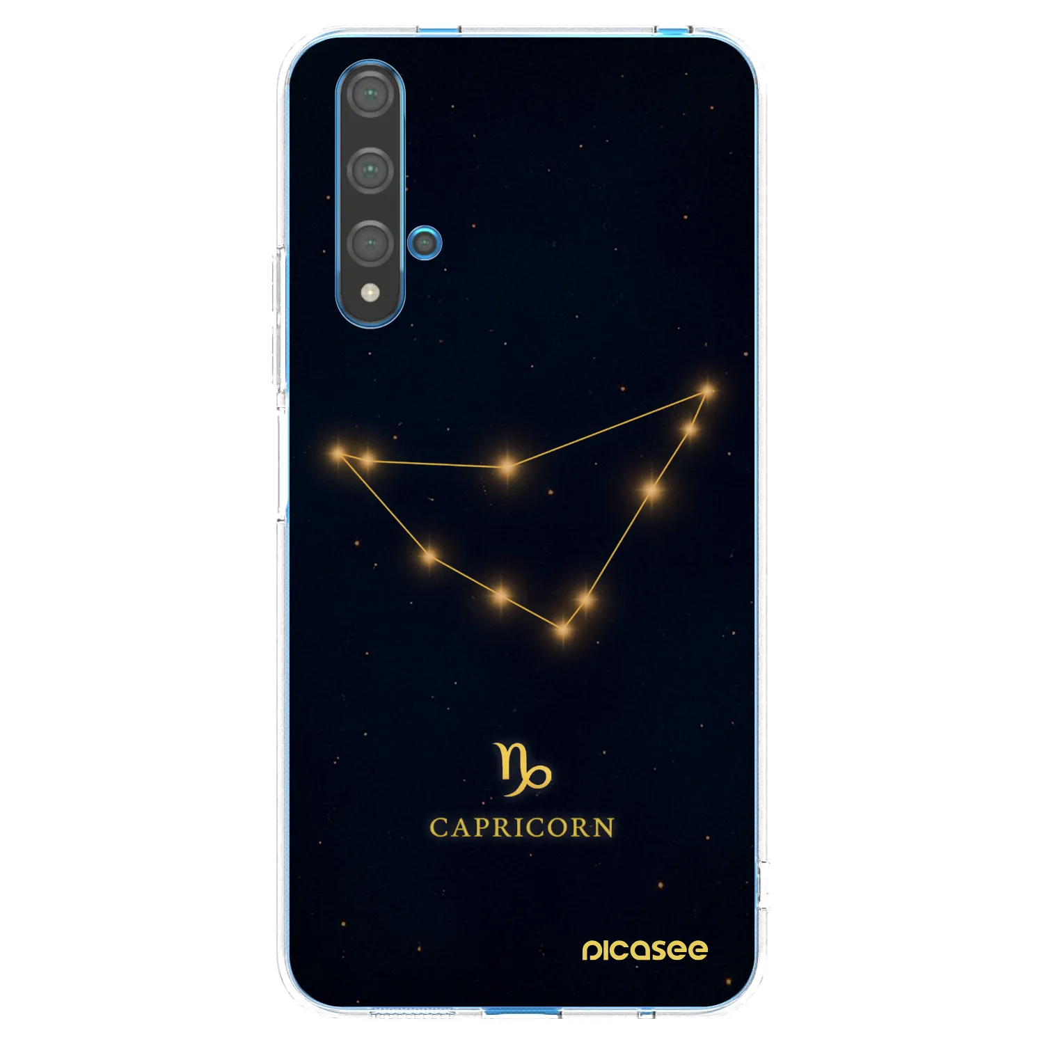 Picasee átlátszó szilikon tok az alábbi mobiltelefonokra Huawei Nova 5T - CAPRICORN