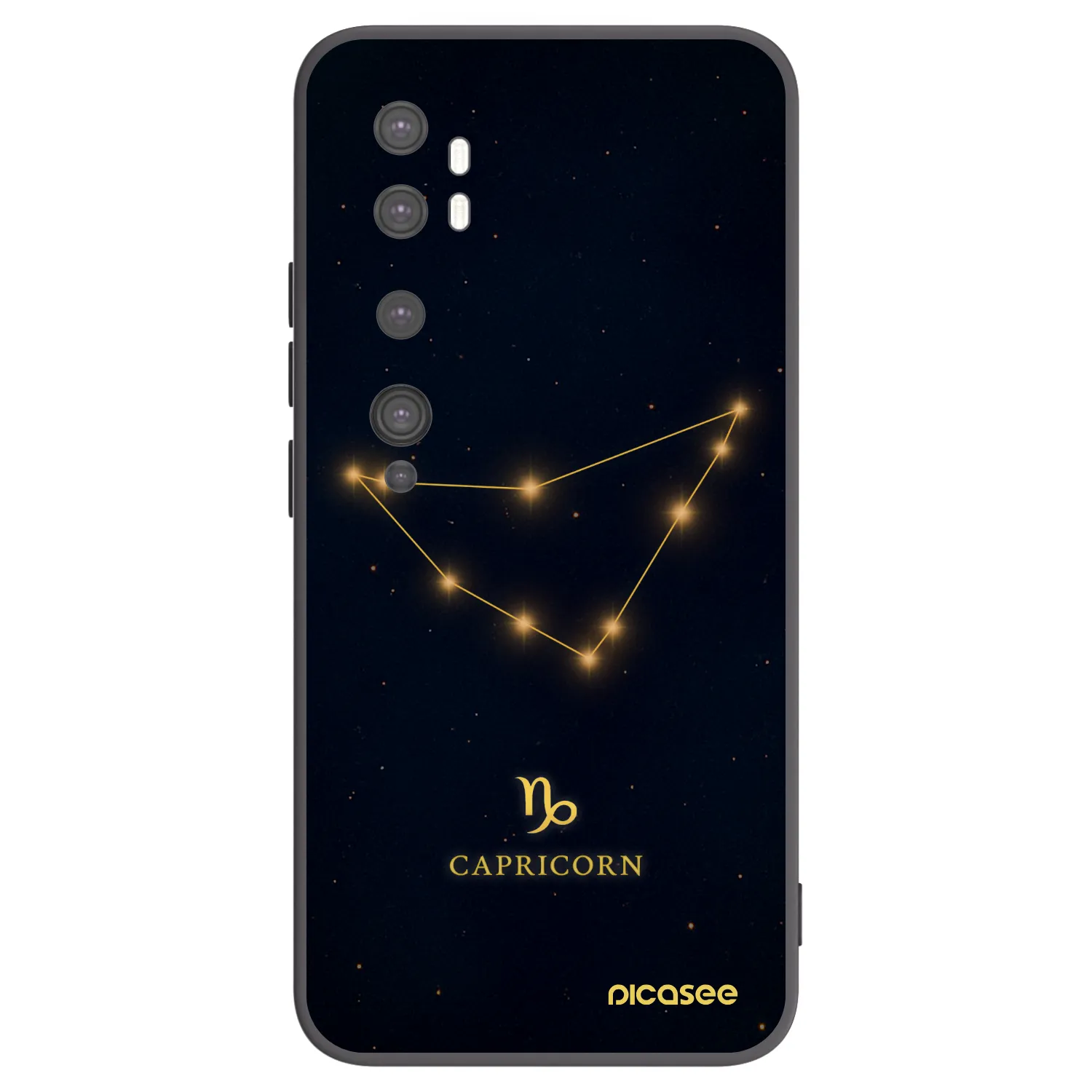 Picasee fekete szilikon tok az alábbi mobiltelefonokra Xiaomi Mi Note 10 (Pro) - CAPRICORN
