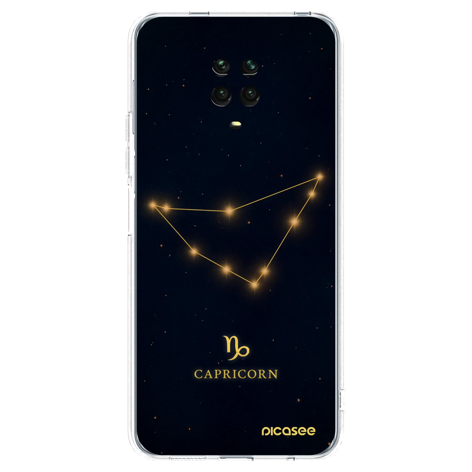 Picasee átlátszó szilikon tok az alábbi mobiltelefonokra Xiaomi Redmi Note 9 Pro - CAPRICORN
