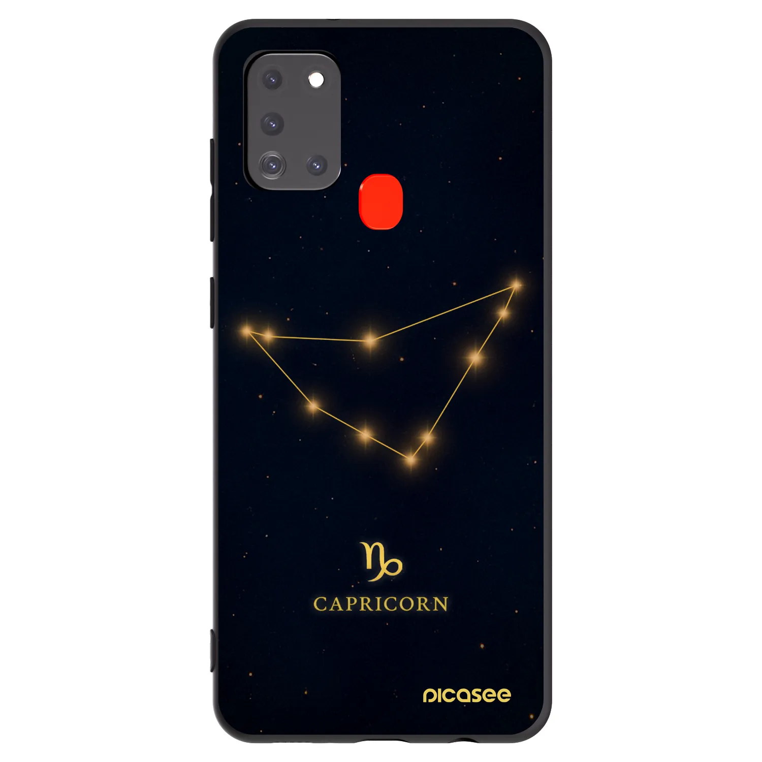Picasee fekete szilikon tok az alábbi mobiltelefonokra Samsung Galaxy A21s - CAPRICORN