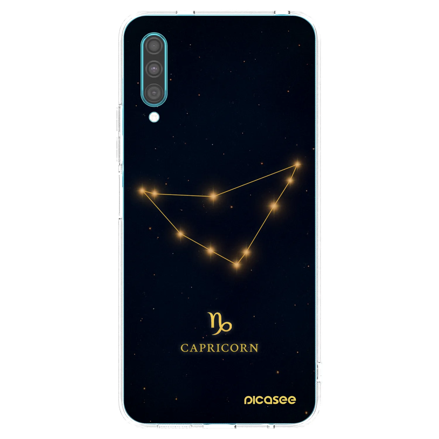Picasee átlátszó szilikon tok az alábbi mobiltelefonokra Samsung Galaxy A30s A307F - CAPRICORN