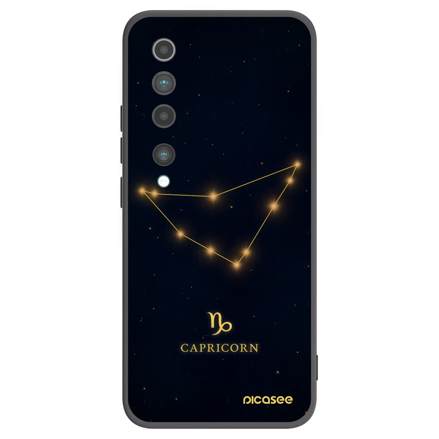 Picasee fekete szilikon tok az alábbi mobiltelefonokra Xiaomi Mi 10 - CAPRICORN