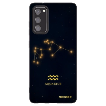 Picasee fekete szilikon tok az alábbi mobiltelefonokra Samsung Galaxy S20 FE - AQUARIUS