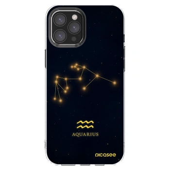 Picasee átlátszó szilikon tok az alábbi mobiltelefonokra Apple iPhone 12 Pro Max - AQUARIUS