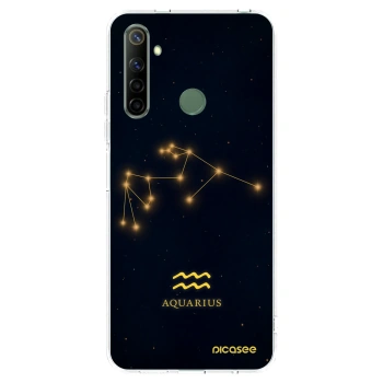 Picasee átlátszó szilikon tok az alábbi mobiltelefonokra Realme 6i - AQUARIUS