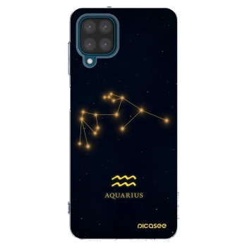 Picasee átlátszó szilikon tok az alábbi mobiltelefonokra Samsung Galaxy A12 A125F - AQUARIUS