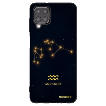 Picasee fekete szilikon tok az alábbi mobiltelefonokra Samsung Galaxy M12 M127F - AQUARIUS