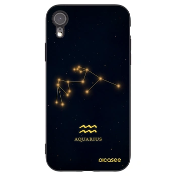 Picasee fekete szilikon tok az alábbi mobiltelefonokra Apple iPhone XR - AQUARIUS