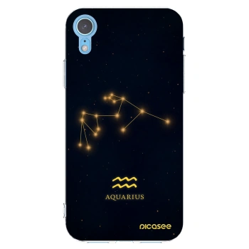 Picasee átlátszó szilikon tok az alábbi mobiltelefonokra Apple iPhone XR - AQUARIUS