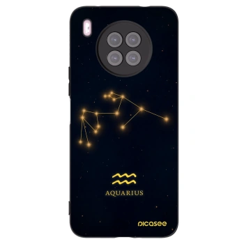 Picasee fekete szilikon tok az alábbi mobiltelefonokra Huawei Nova 8i - AQUARIUS