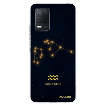 Picasee átlátszó szilikon tok az alábbi mobiltelefonokra Realme 8 5G - AQUARIUS