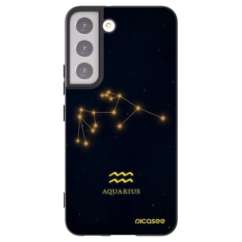 Picasee fekete szilikon tok az alábbi mobiltelefonokra Samsung Galaxy S22 5G - AQUARIUS