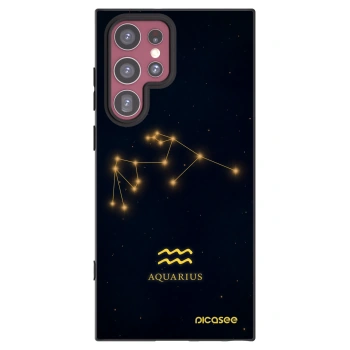Picasee fekete szilikon tok az alábbi mobiltelefonokra Samsung Galaxy S22 Ultra 5G - AQUARIUS