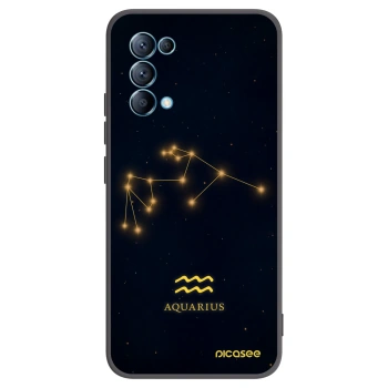 Picasee fekete szilikon tok az alábbi mobiltelefonokra OPPO Reno 5 5G - AQUARIUS