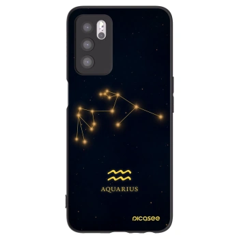 Picasee fekete szilikon tok az alábbi mobiltelefonokra OPPO A16s - AQUARIUS