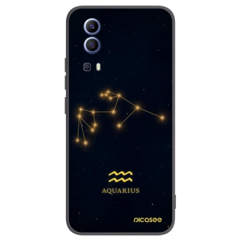 Picasee fekete szilikon tok az alábbi mobiltelefonokra Vivo Y52 5G - AQUARIUS