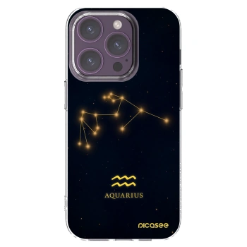 Picasee átlátszó szilikon tok az alábbi mobiltelefonokra Apple iPhone 14 Pro - AQUARIUS