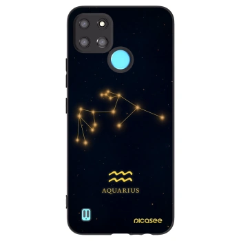 Picasee fekete szilikon tok az alábbi mobiltelefonokra Realme C21Y - AQUARIUS