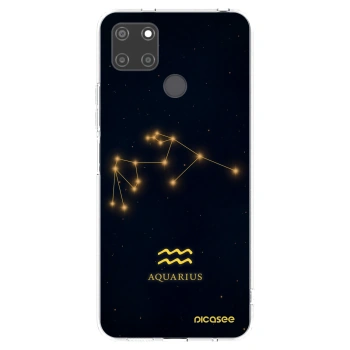 Picasee átlátszó szilikon tok az alábbi mobiltelefonokra Realme C21Y - AQUARIUS