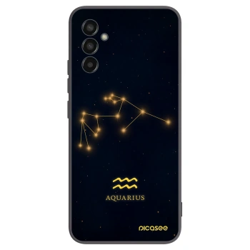 Picasee fekete szilikon tok az alábbi mobiltelefonokra Samsung Galaxy M13 M135F - AQUARIUS