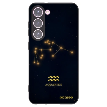Picasee fekete szilikon tok az alábbi mobiltelefonokra Samsung Galaxy S23 5G - AQUARIUS