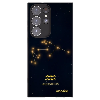 Picasee fekete szilikon tok az alábbi mobiltelefonokra Samsung Galaxy S23 Ultra 5G - AQUARIUS