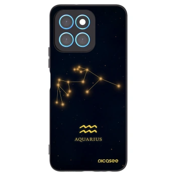 Picasee fekete szilikon tok az alábbi mobiltelefonokra Honor X8 5G - AQUARIUS