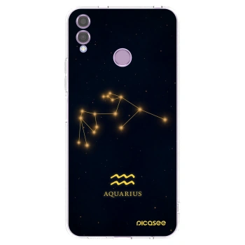 Picasee átlátszó szilikon tok az alábbi mobiltelefonokra Honor 8X - AQUARIUS