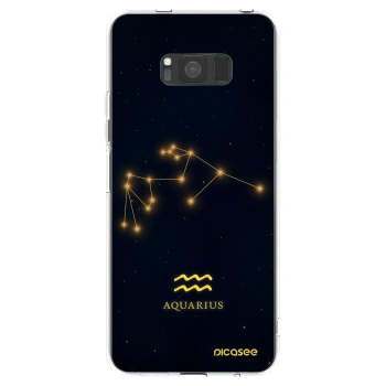 Picasee átlátszó szilikon tok az alábbi mobiltelefonokra Samsung Galaxy S8 G950F - AQUARIUS