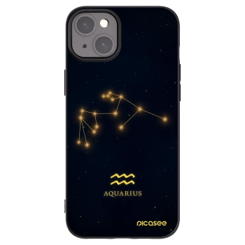 Picasee fekete szilikon tok az alábbi mobiltelefonokra Apple iPhone 15 Plus - AQUARIUS