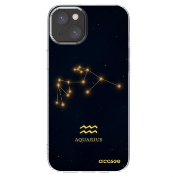 Picasee átlátszó szilikon tok az alábbi mobiltelefonokra Apple iPhone 15 Plus - AQUARIUS