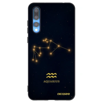 Picasee fekete szilikon tok az alábbi mobiltelefonokra Huawei P20 Pro - AQUARIUS