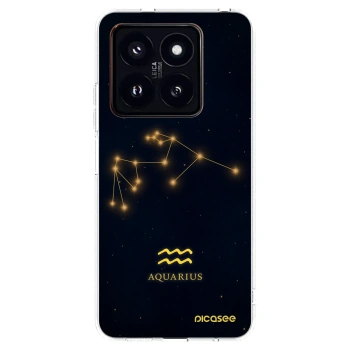 Picasee átlátszó szilikon tok az alábbi mobiltelefonokra Xiaomi 14 Pro - AQUARIUS