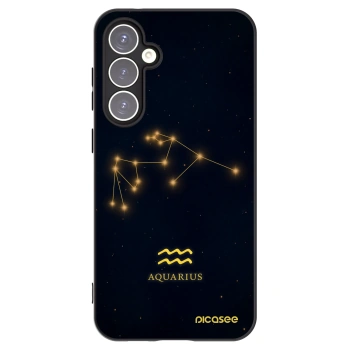 Picasee fekete szilikon tok az alábbi mobiltelefonokra Samsung Galaxy S23 FE S711B - AQUARIUS