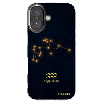 Picasee átlátszó szilikon tok az alábbi mobiltelefonokra Apple iPhone 16 - AQUARIUS