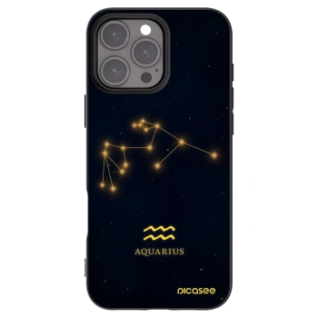 Picasee fekete szilikon tok az alábbi mobiltelefonokra Apple iPhone 16 Pro Max - AQUARIUS