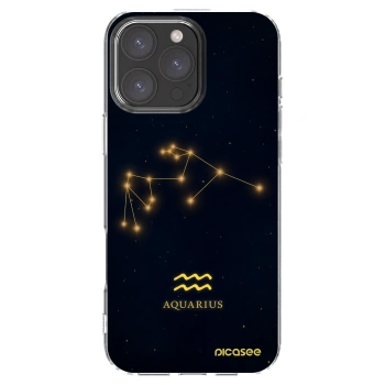 Picasee átlátszó szilikon tok az alábbi mobiltelefonokra Apple iPhone 16 Pro Max - AQUARIUS