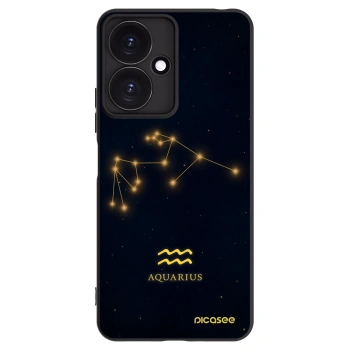 Picasee fekete szilikon tok az alábbi mobiltelefonokra Xiaomi Redmi 13C 5G - AQUARIUS