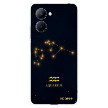 Picasee átlátszó szilikon tok az alábbi mobiltelefonokra Realme C33 (2023) - AQUARIUS