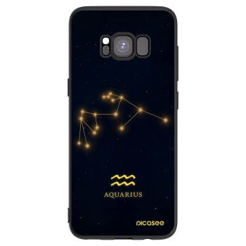 Picasee fekete szilikon tok az alábbi mobiltelefonokra Samsung Galaxy S8 G950F - AQUARIUS