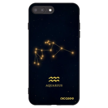 Picasee fekete szilikon tok az alábbi mobiltelefonokra Apple iPhone 8 Plus - AQUARIUS
