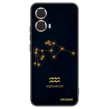 Picasee fekete szilikon tok az alábbi mobiltelefonokra Motorola Moto G85 - AQUARIUS