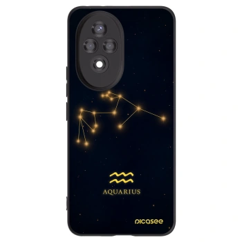 Picasee fekete szilikon tok az alábbi mobiltelefonokra Honor 200 Pro 5G - AQUARIUS