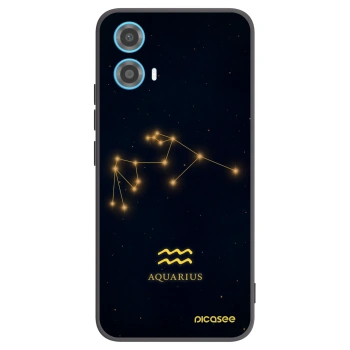 Picasee fekete szilikon tok az alábbi mobiltelefonokra Motorola Moto G34 5G - AQUARIUS